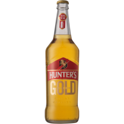 HUNTERS GOLD 660ml & CRATE...